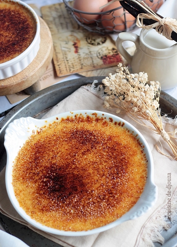 Créme brûlée maison vanille des îles