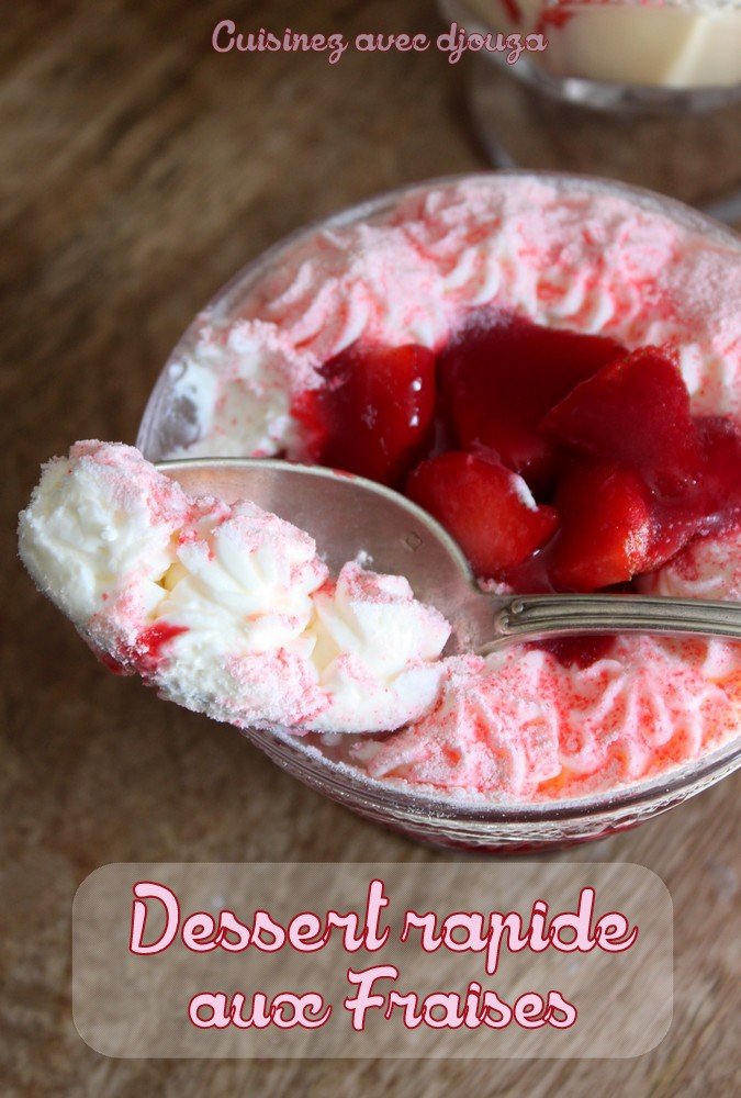 coupe de fraises chantilly mascarpone