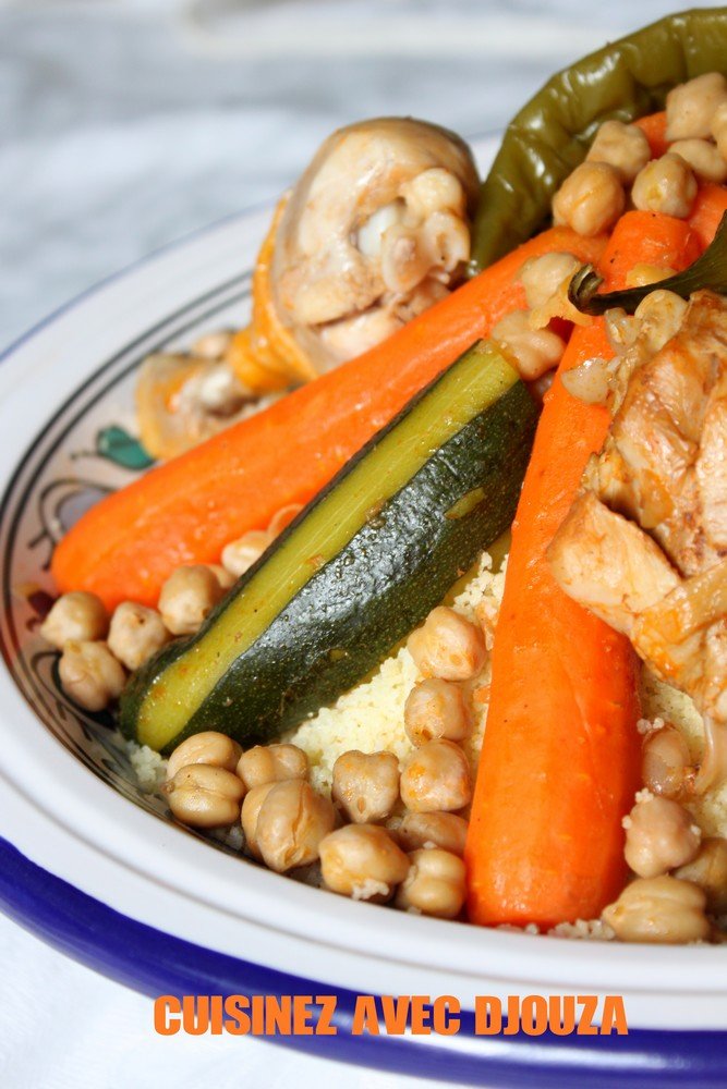 Couscous poulet facile et legumes frais