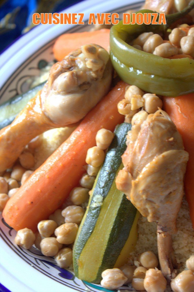 Couscous poulet facile et legumes frais