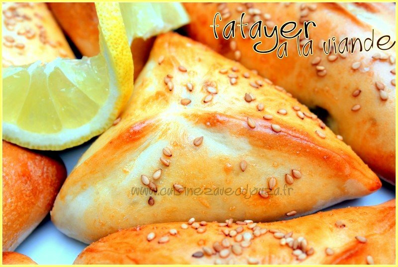 Fatayer a la viande hachée et légumes, recette ramadan 2015