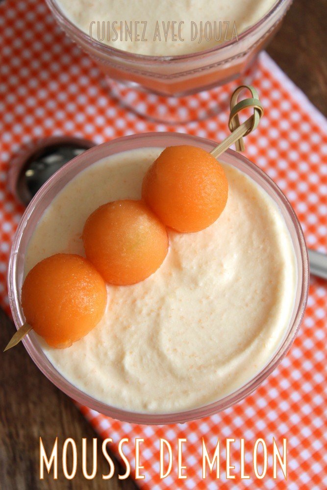 Mousse de melon, dessert rapide et facile 