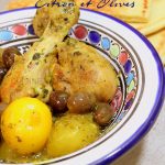 Tajine de poulet citron olives