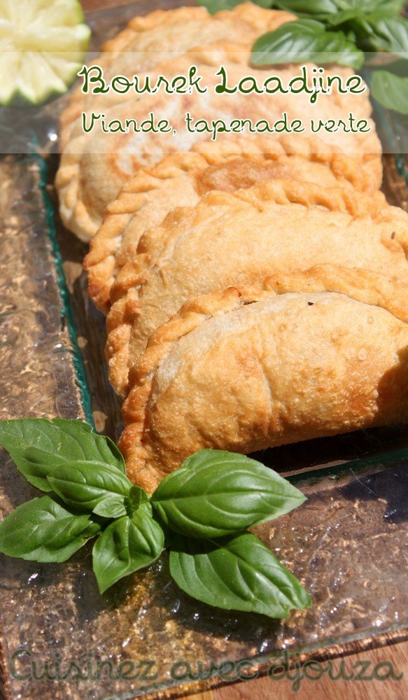 Bourek laadjine viande hachée et tapenade verte