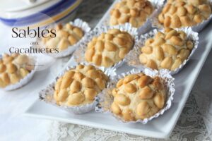 Sablé fondant aux cacahuètes et beurre de cacahuètes