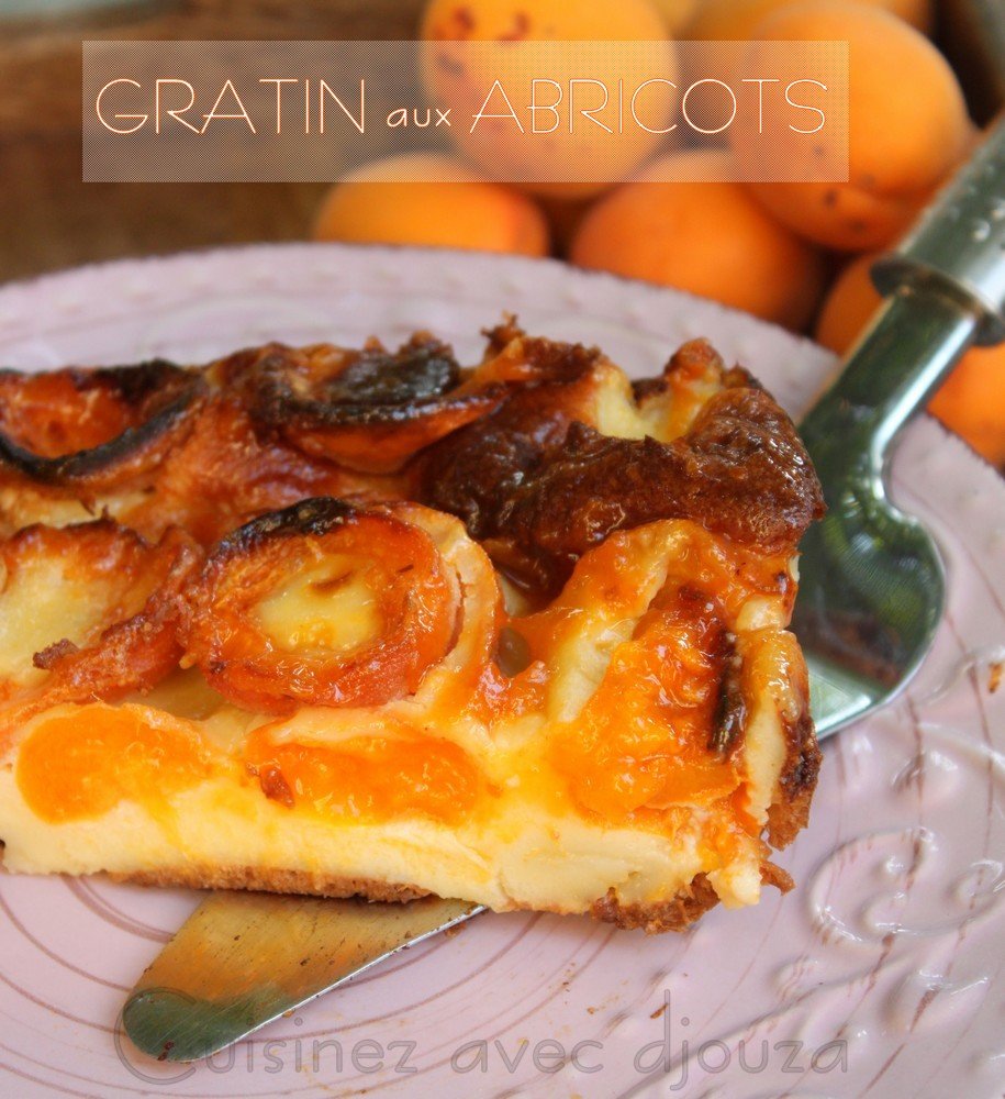 Recette flan gratiné aux abricots