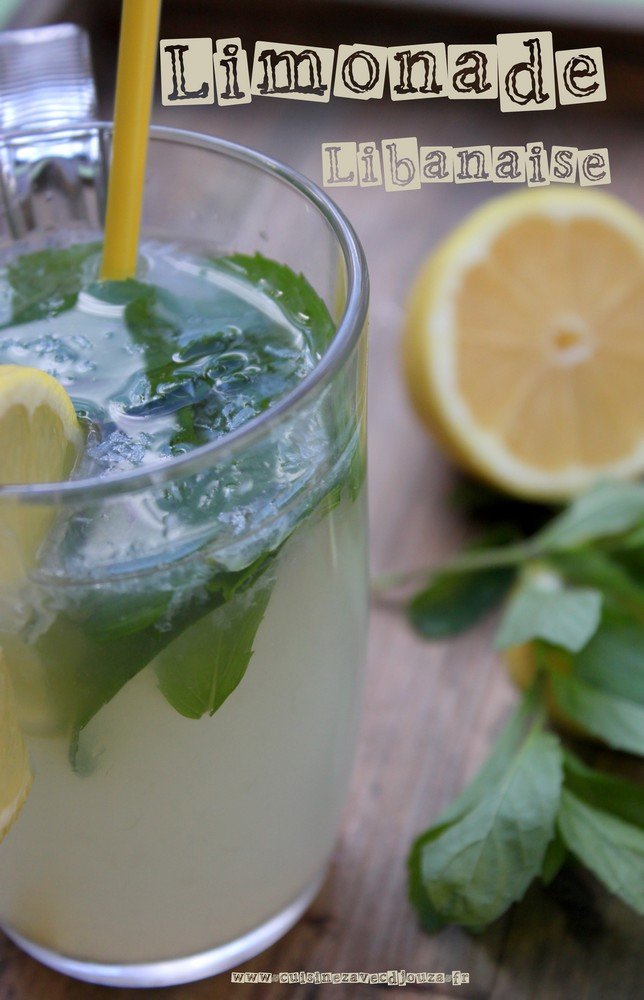 Limonade libanaise citron menthe fraiche