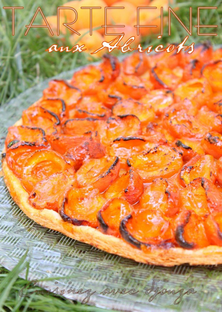 Tarte fine aux abricots frais (pate feuilletée)