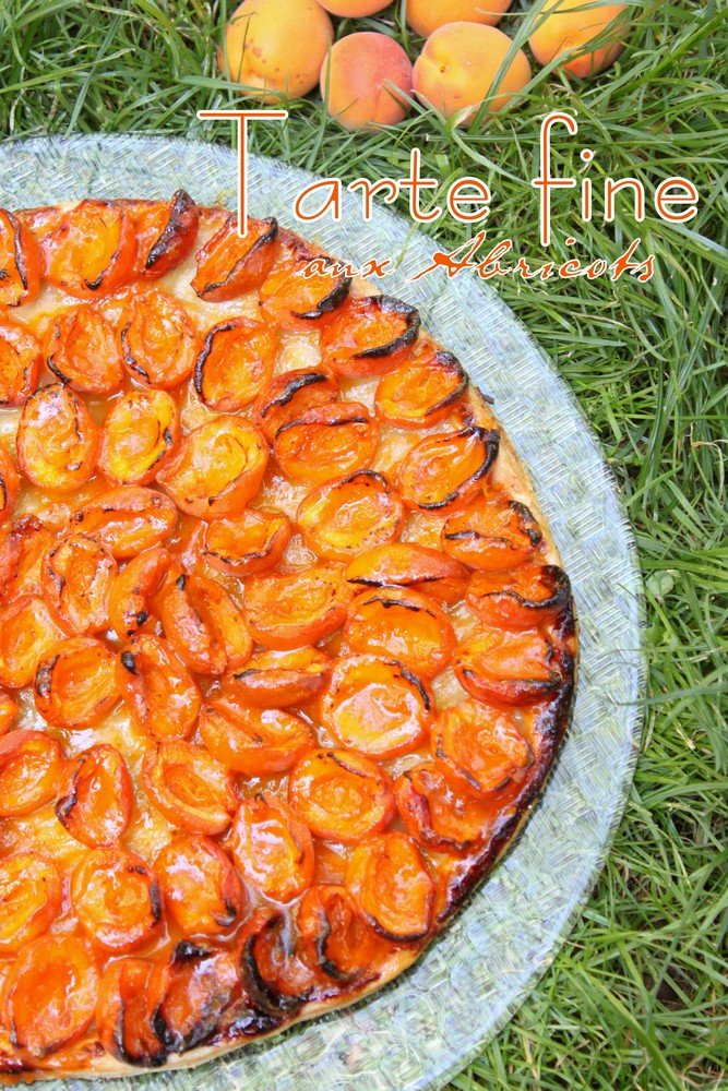 Tarte fine express aux abricots et confiture d'abricots