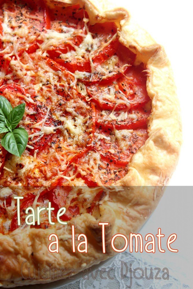 Tarte a la tomate moutarde et fromage