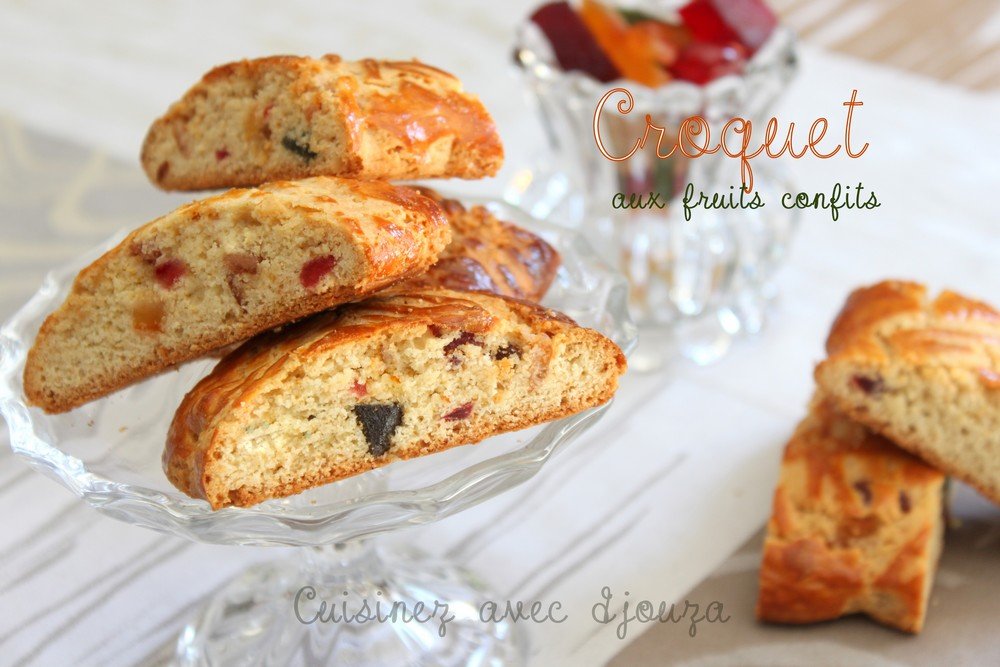 Recette croquant aux fruits confits