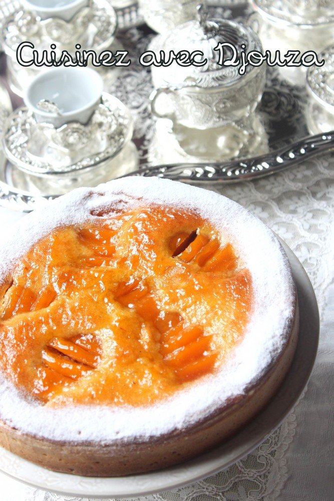 Tarte amandine aux pêches au sirop d'épices