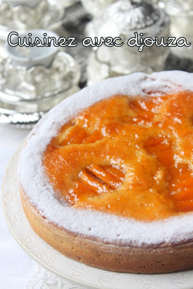 Tarte amandine aux pêches au sirop d'épices