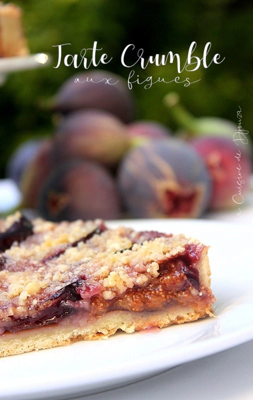 Tarte crumble aux figues fraiches