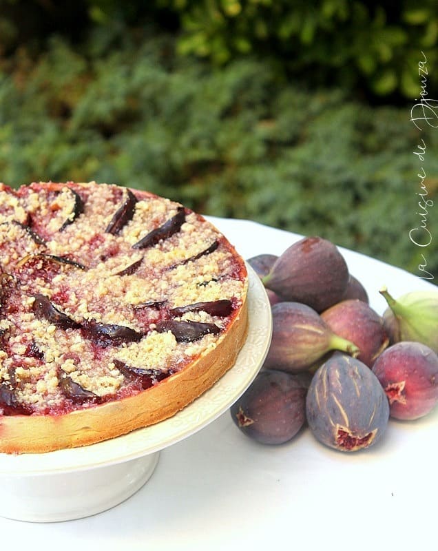 Tarte crumble figues noix amande