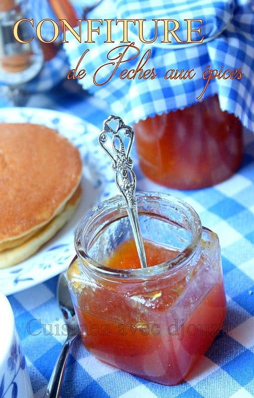 Confiture de peche aux épices