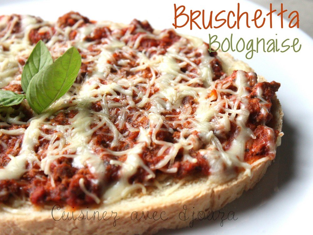 Recette de bruschetta tomate bolognaise et bechamel