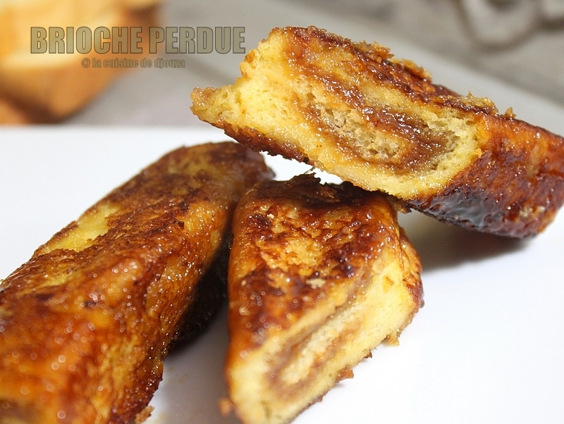 Brioche perdue roulée au caramel