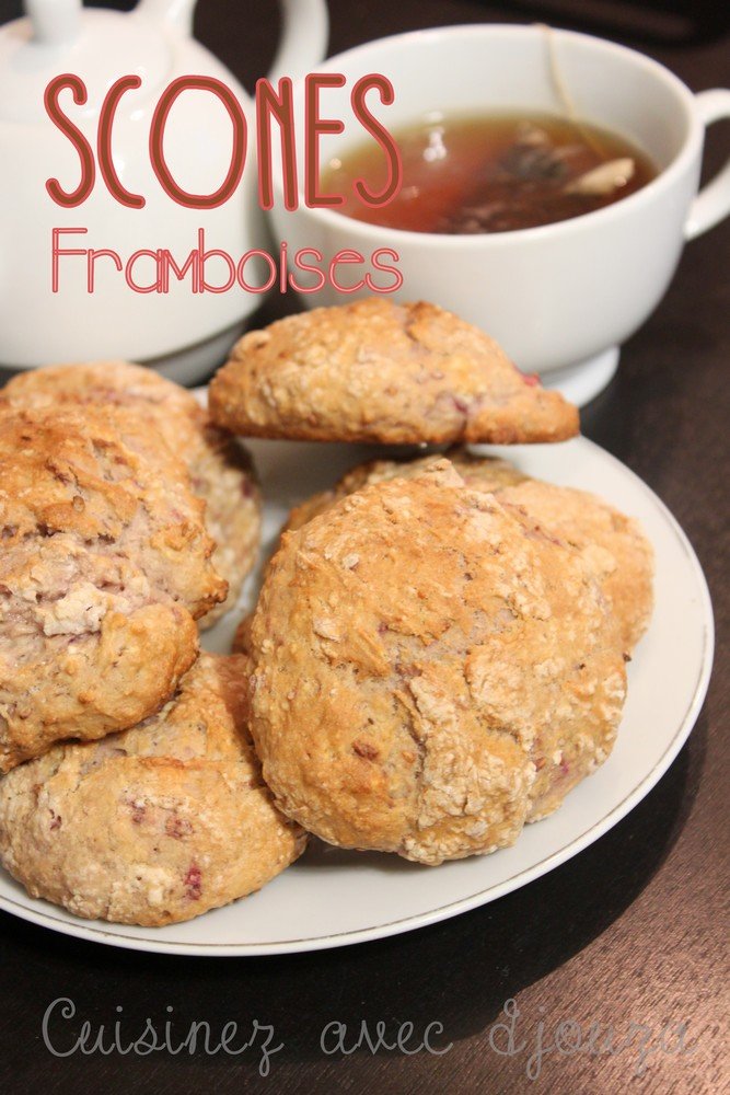 Scones anglais aux framboises