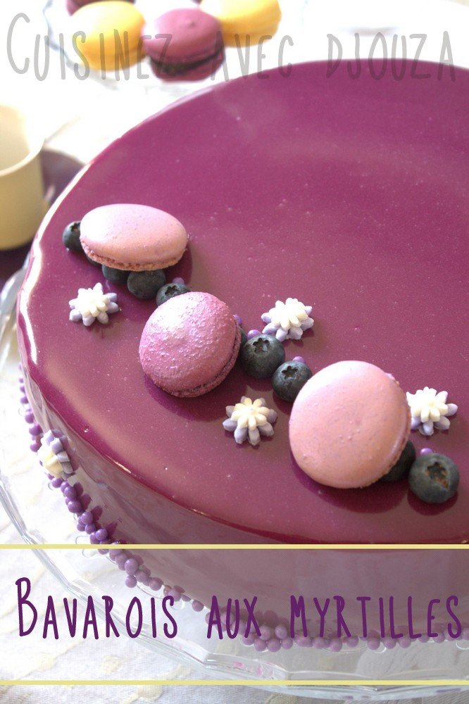 Recette bavarois myrtille citron