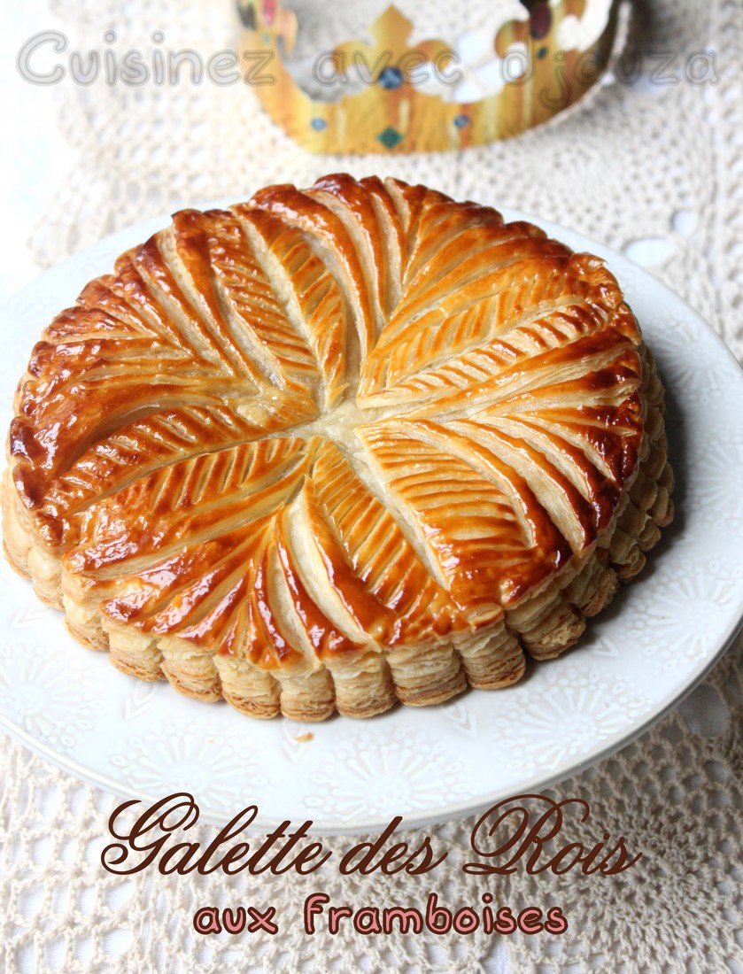 Galette des rois frangipane et framboises