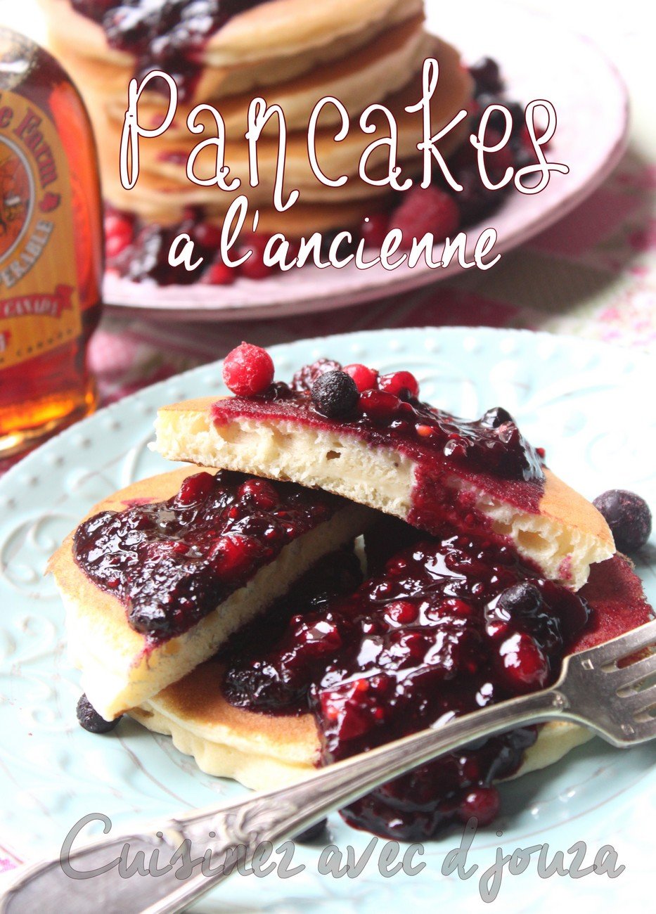 Pancake aux fruits rouges épaisses et faciles