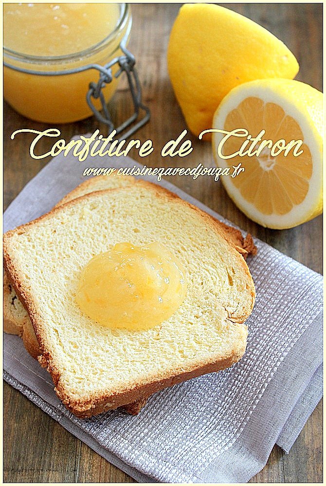 Recette confiture de citron