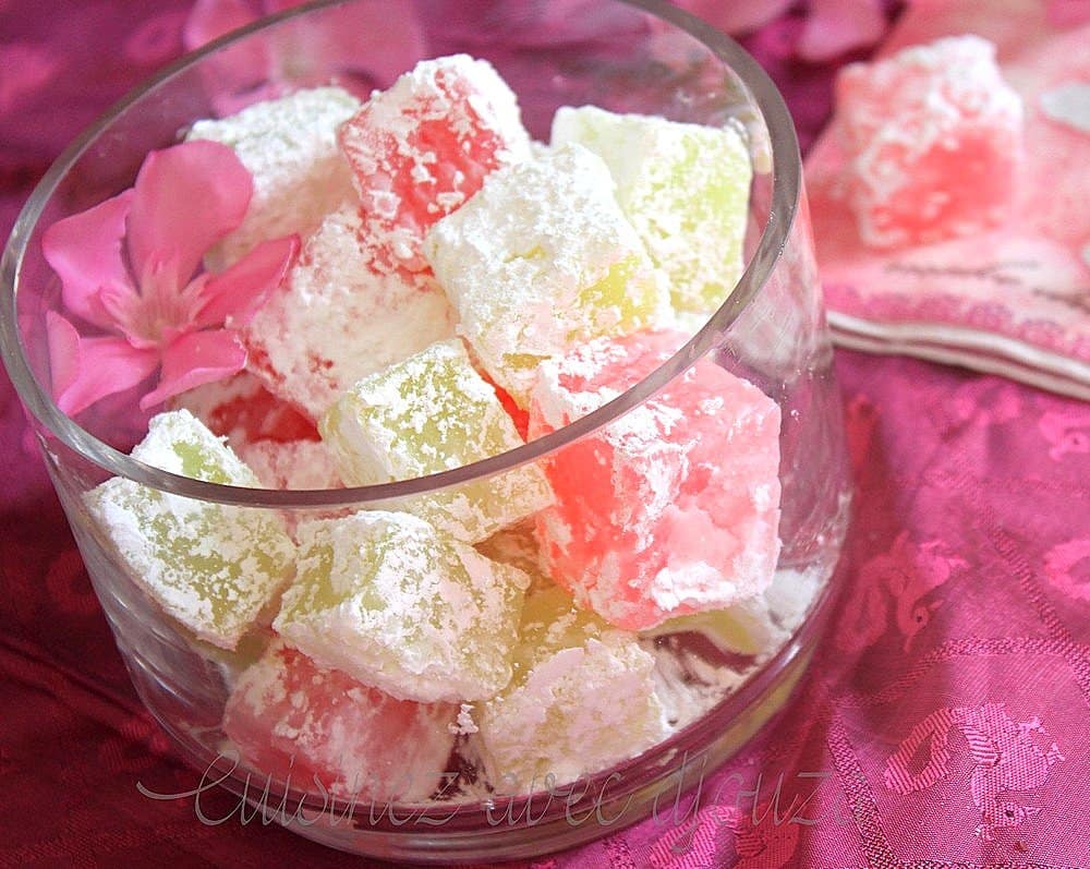 Recette loukoums rose