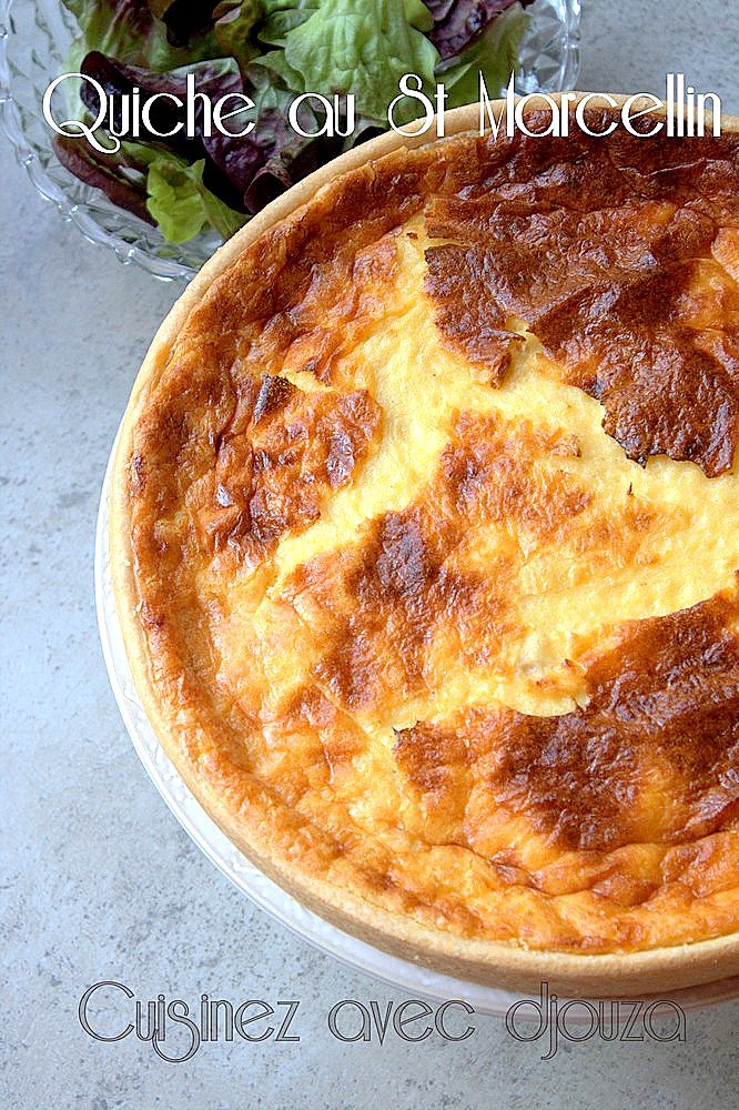 Quiche au st marcellin et poulet