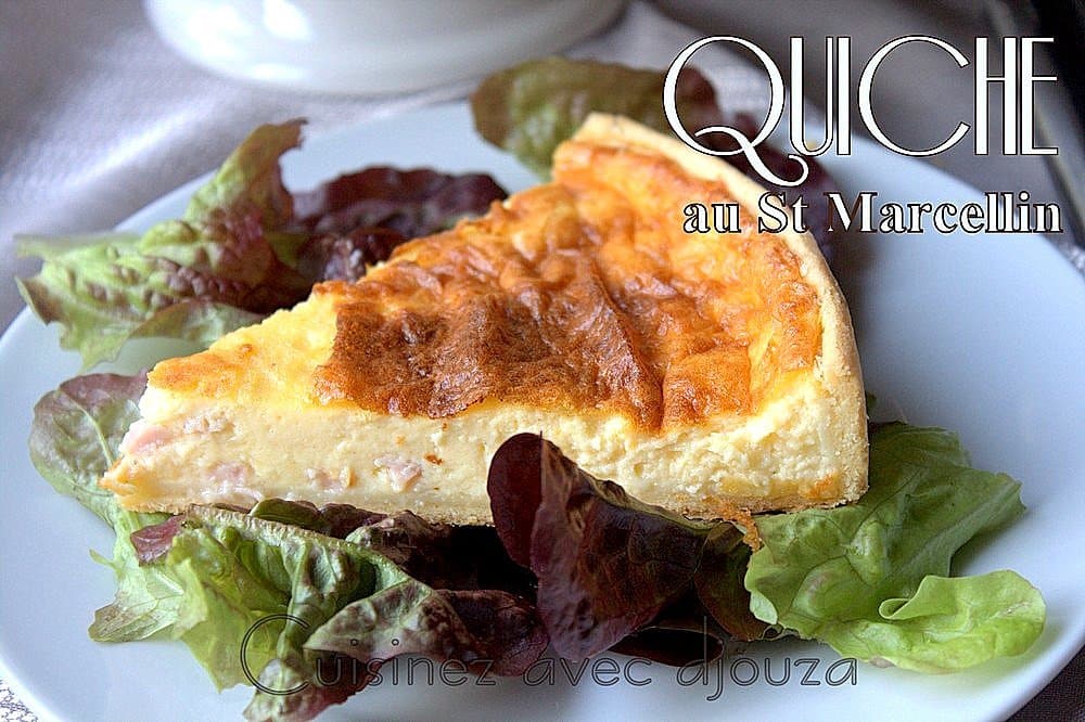 Recette tarte ou quiche au saint marcellin