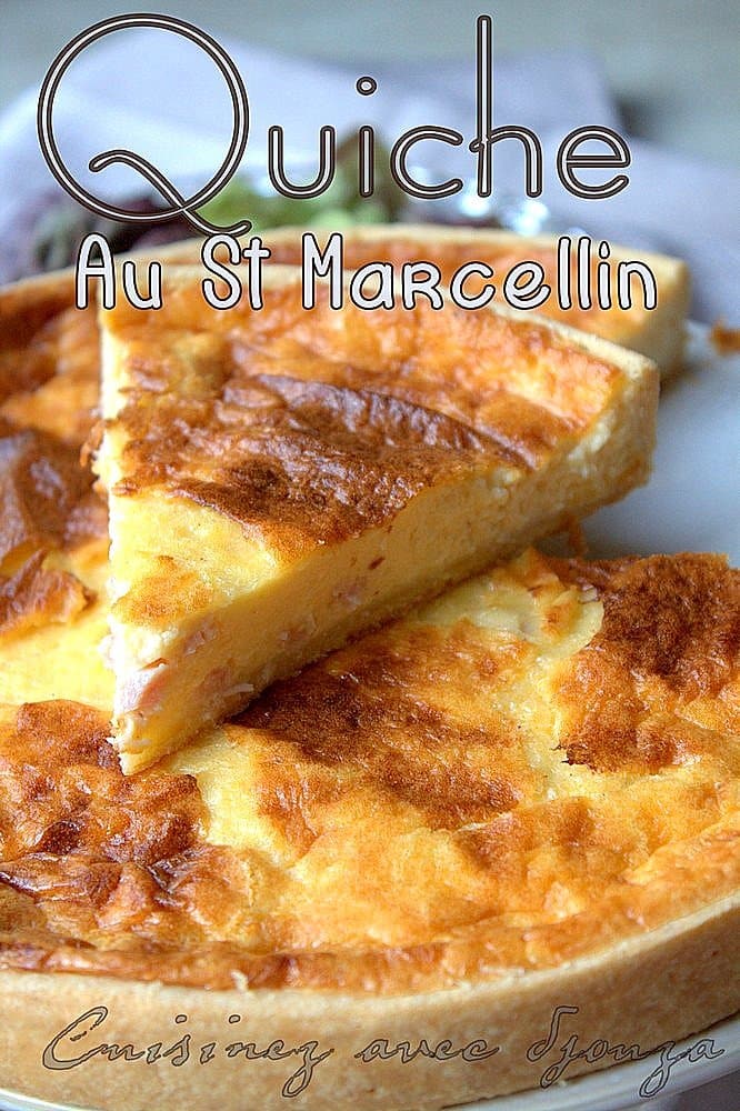 Recette tarte salée au saint marcellin et poulet