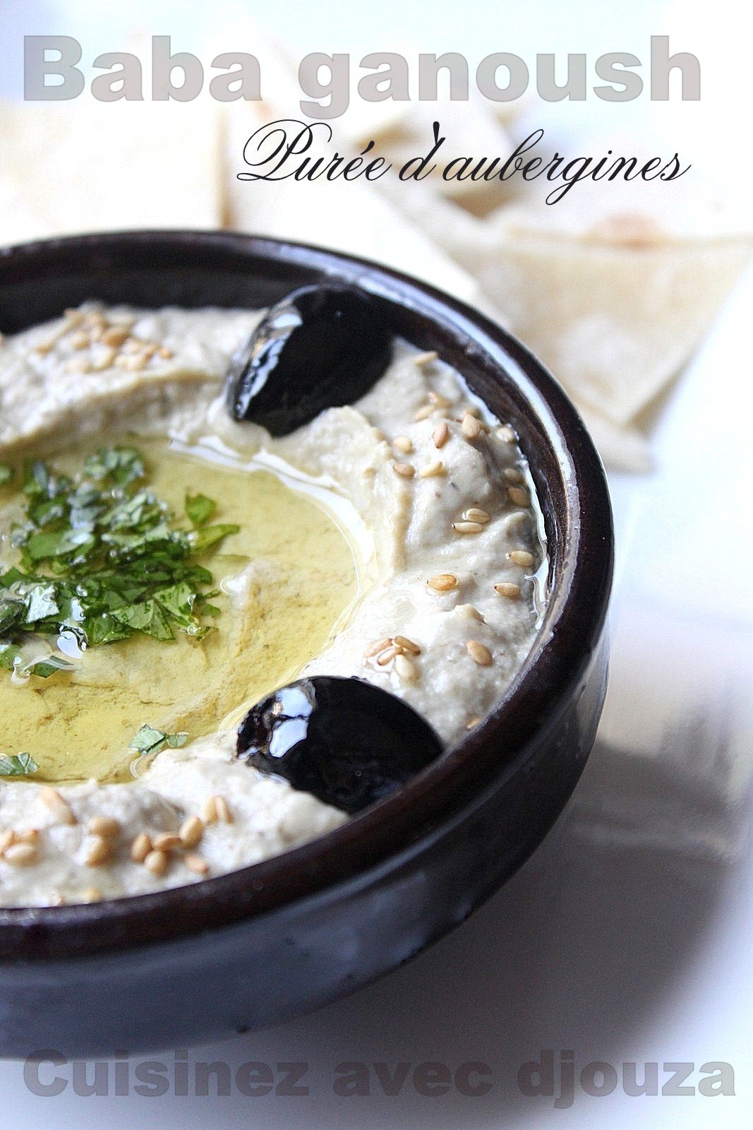 Baba ganoush, purée d'aubergines