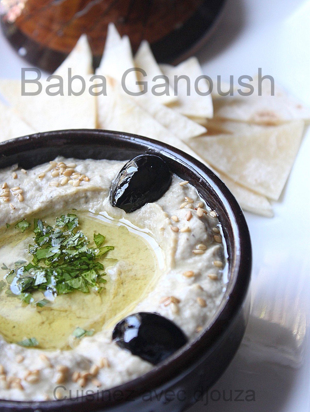 Baba ghanouj, aubergine au tahiné