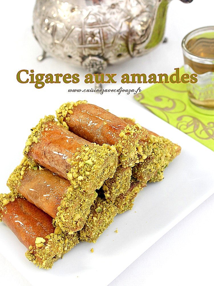 Recette cigares aux amandes