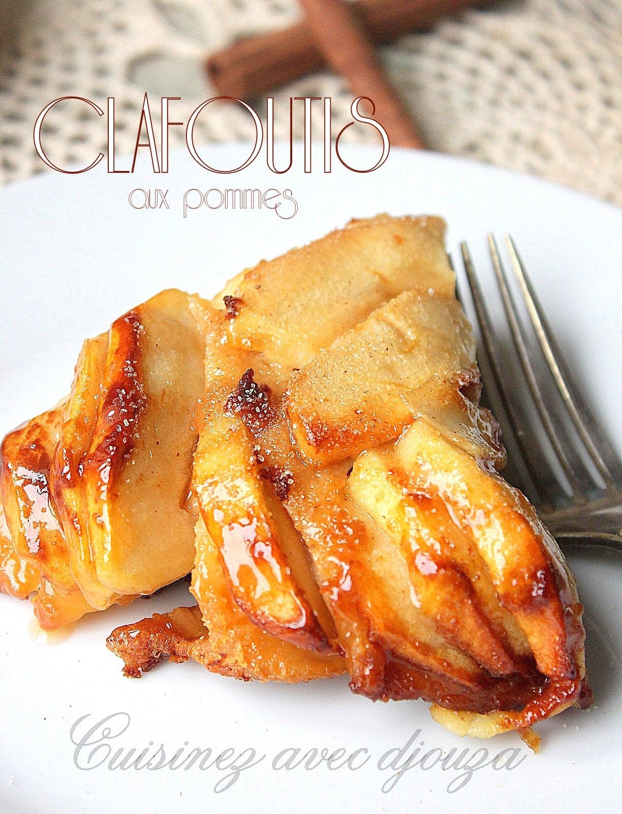 Clafoutis aux pommes gateau caramel