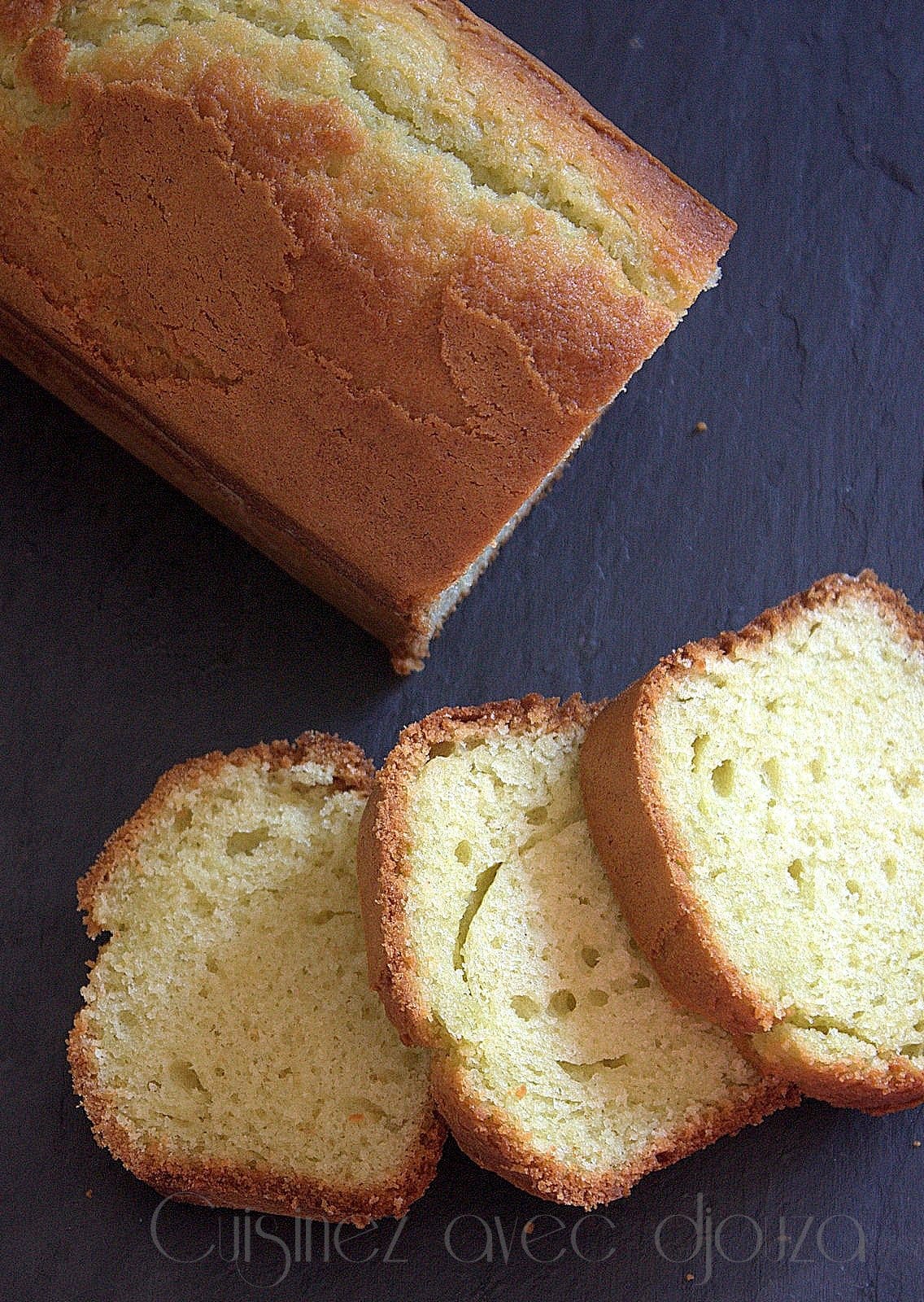 Gâteau au yogourt au flan vanille