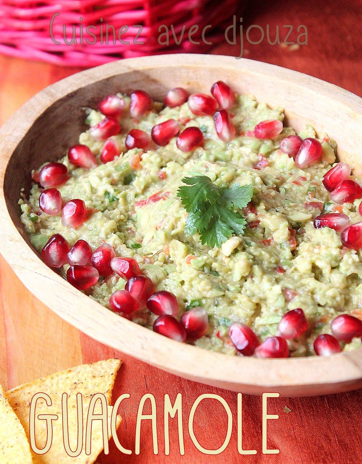 Guacamole maison, purée d'avocat