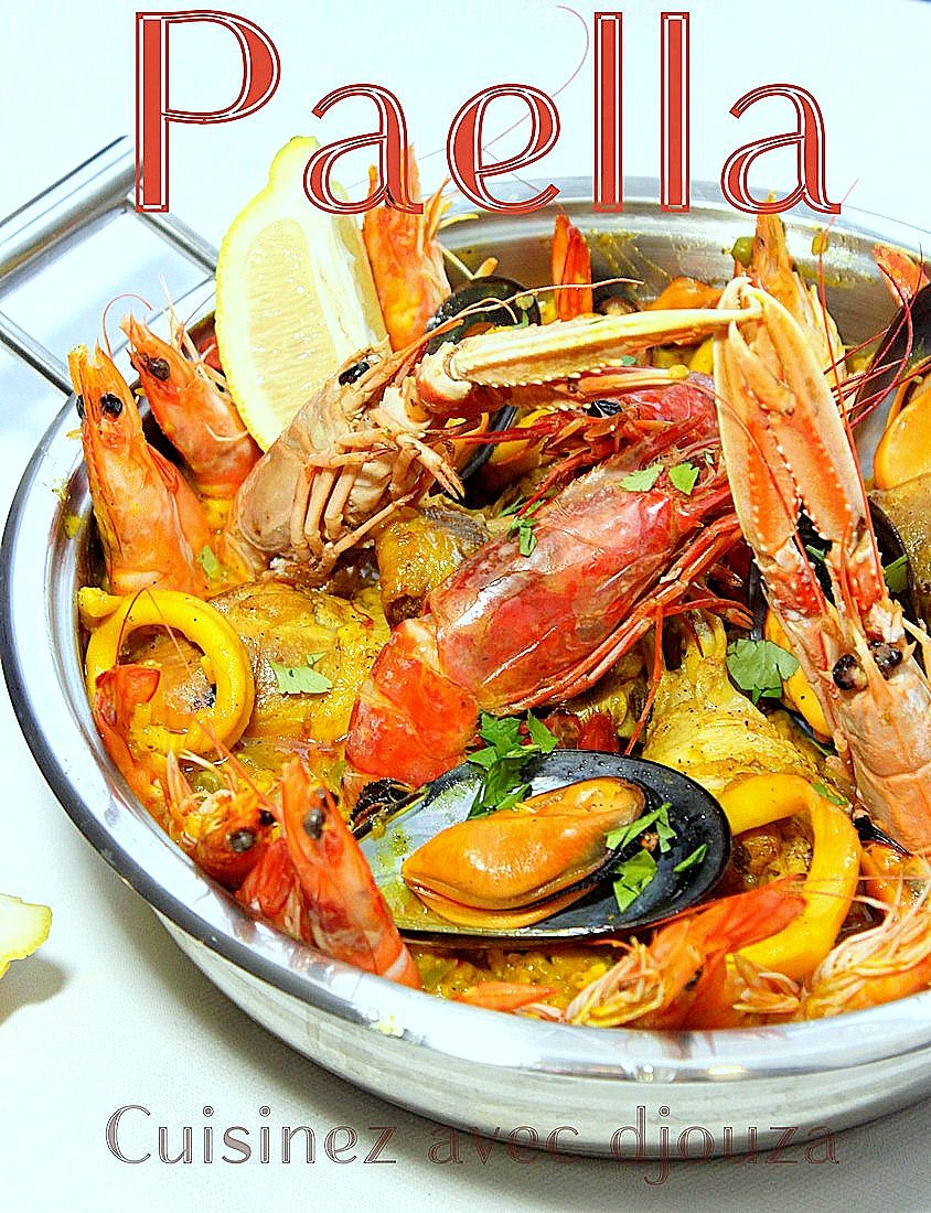 Paella au poulet et fruits de mer facile