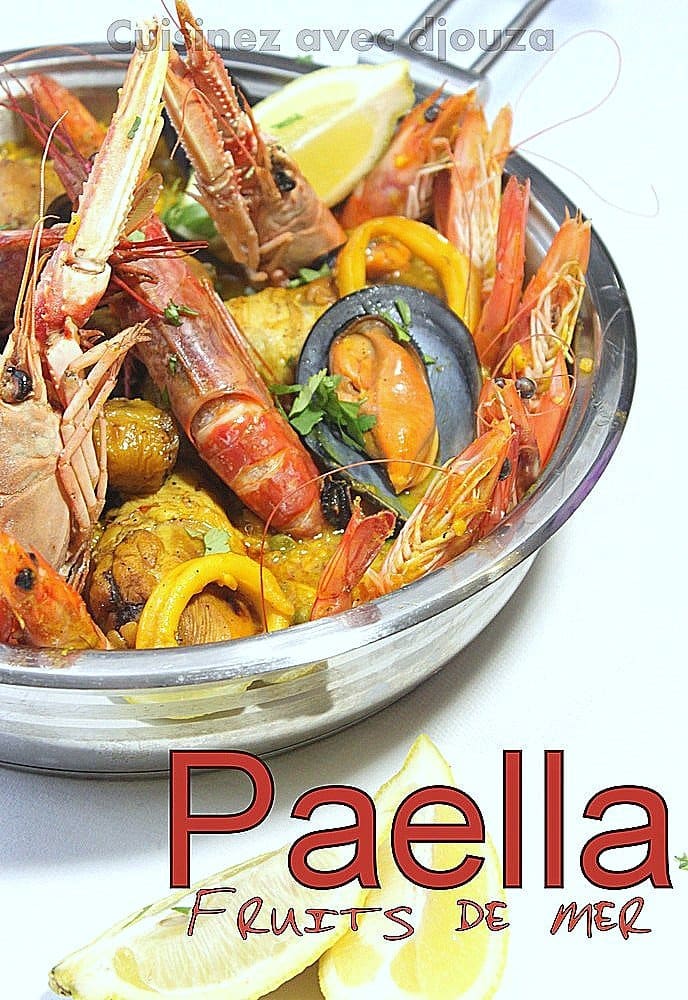 Paella au poulet et fruits de mer facile