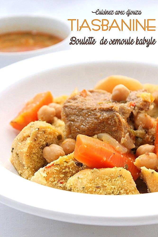 Boulette de semoule kabyle, Tiasbanine