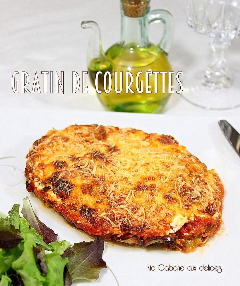 Gratin-de-courgettes à la mozzarella