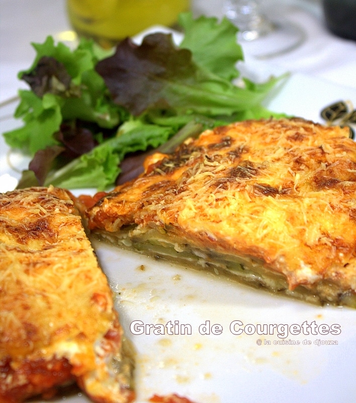 Recette de gratin aux courgettes