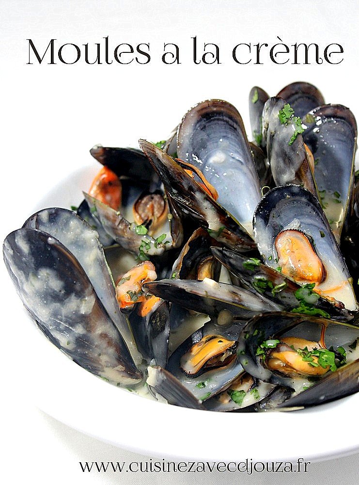 Moules marinières à la crème