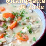 Blanquette de dinde recette sans vin blanc