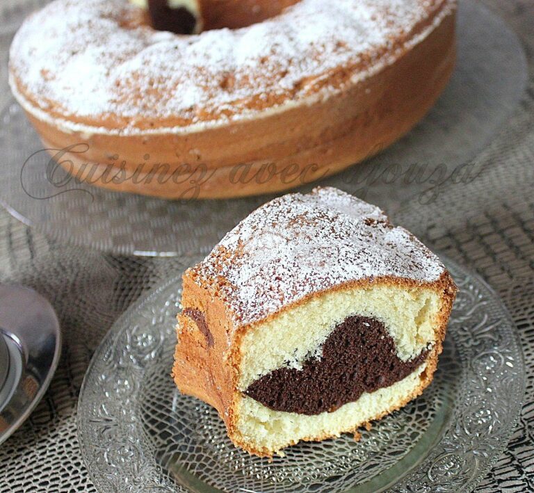 Mouskoutchou au chocolat marbré facile