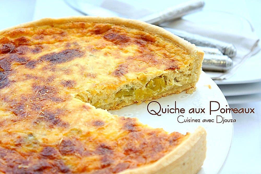 Quiche fondue de poireaux