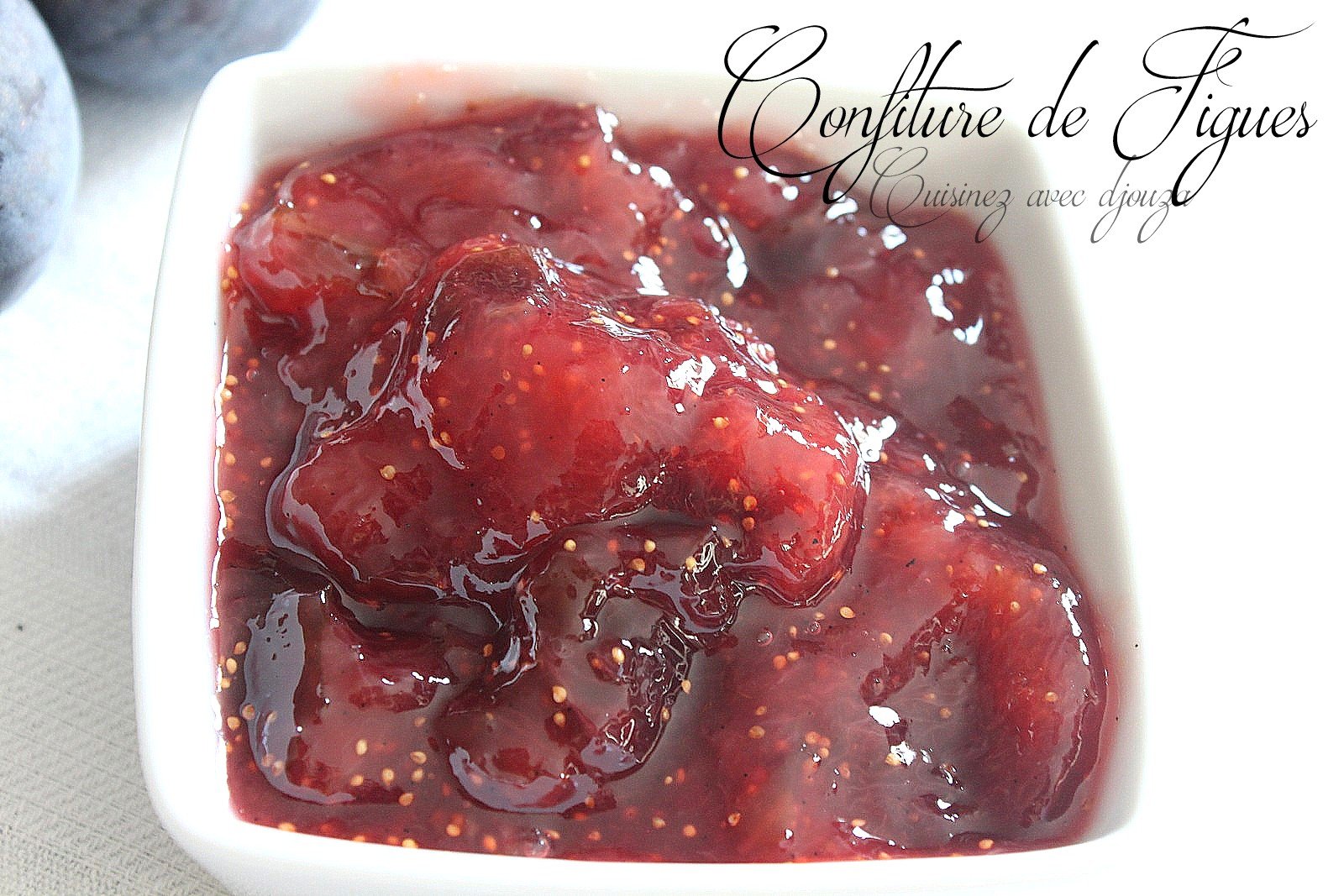 Recette confiture de figues violettes fraiches