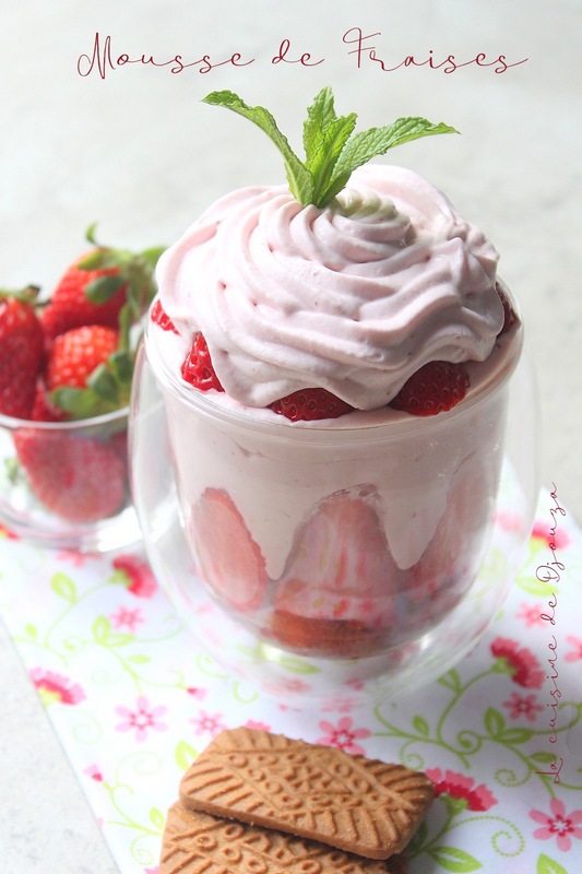 Mousse de fraises au mascarpone