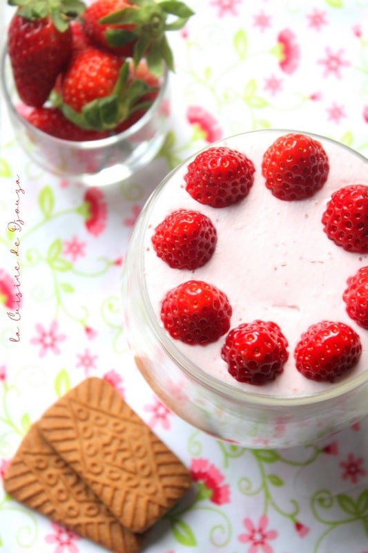 Mousse de fraises au mascarpone