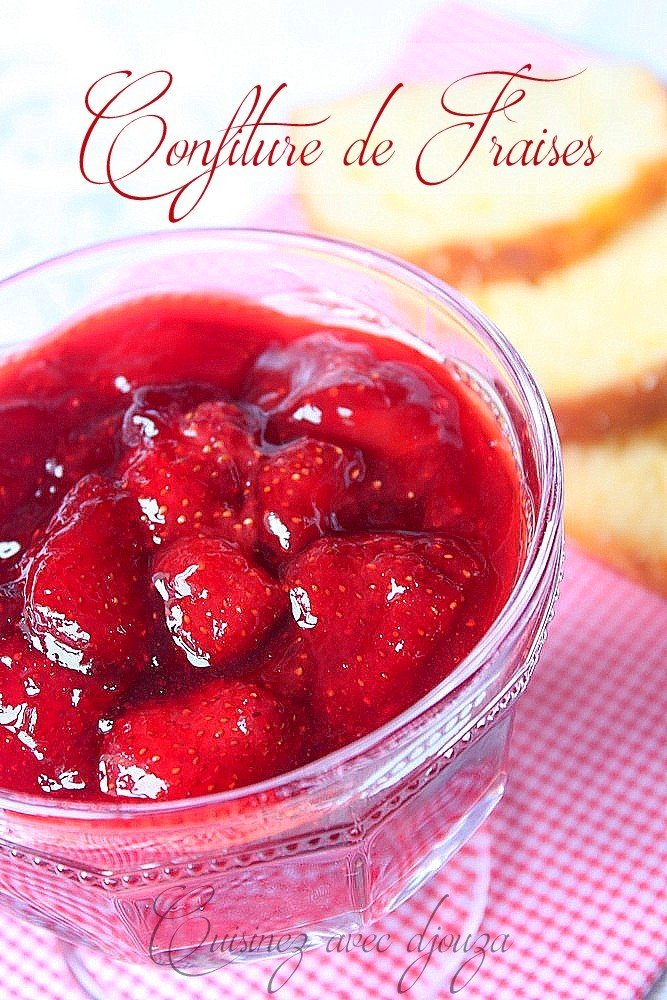 Recette confiture de fraise bio